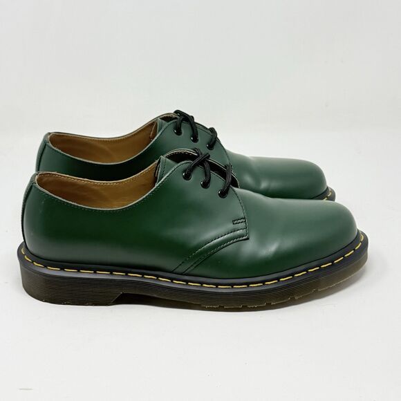 Dr. Martens 1461 Oxford Shoes Mens 9 Womens 10 Green Smooth Leather Preppy main image 6